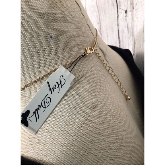 NWT Hey Doll Quartz Crystals Gold Necklace Chakra Reiki 22” Adjustable Length 🌸 - Picture 3 of 11